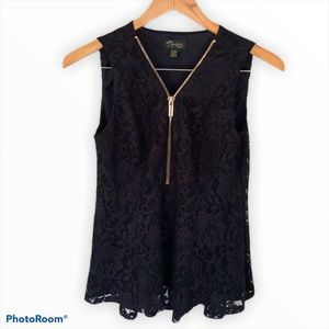 Peplum lace top